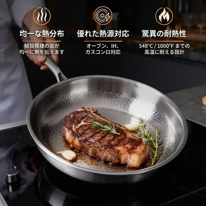 Hocho 純チタン鍋・フライパン8点セット