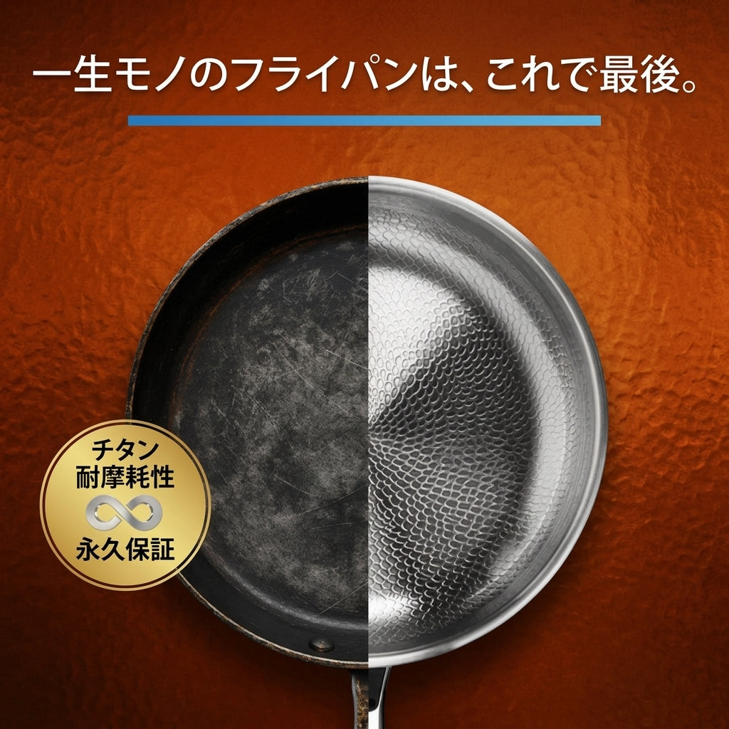 Hocho 純チタン鍋・フライパン8点セット